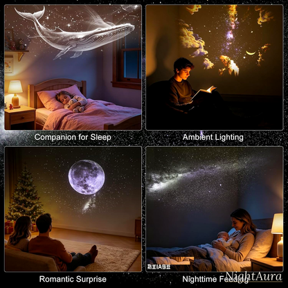 NightAura Pro™ Galaxy Star Projector